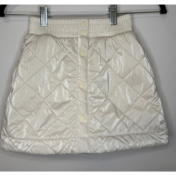 Other - Athleta Girl White Quilted Toasty Buns Sherpa Lined Snowbound Small Sz 7
